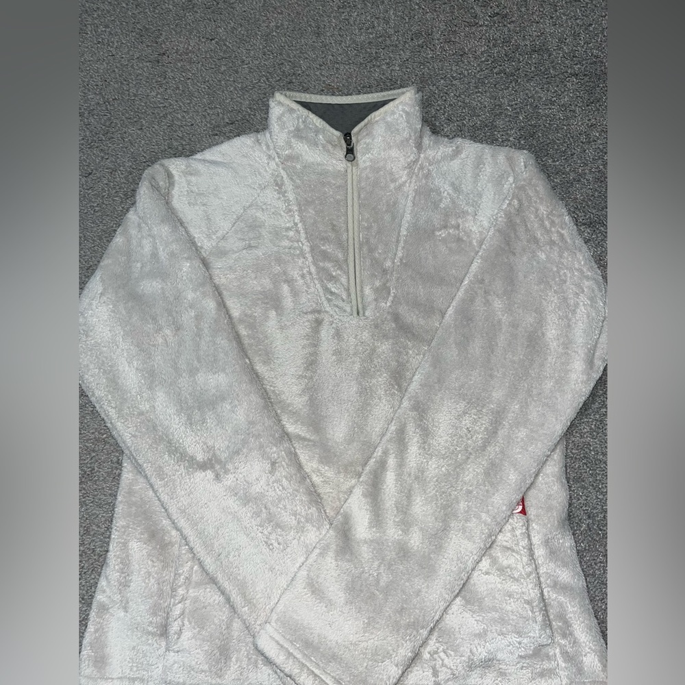 North face Cream Fluffy sweater